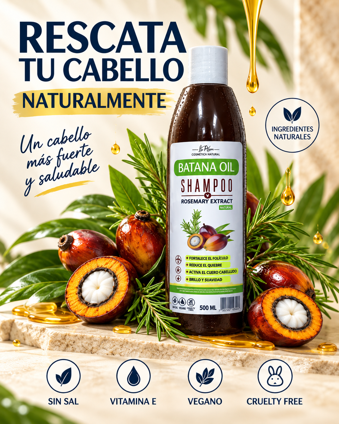 Shampoo Batana Crecimiento Cabello