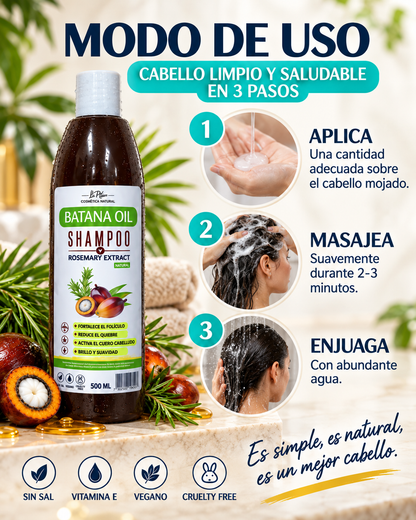 Shampoo Batana Crecimiento Cabello
