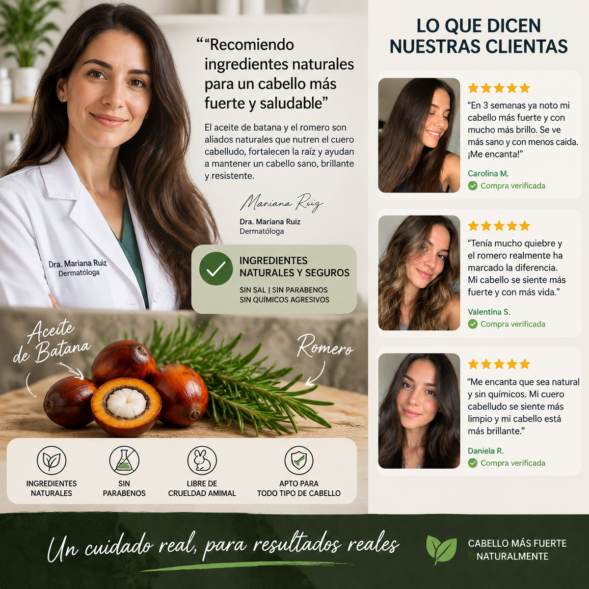 Shampoo Batana Crecimiento Cabello